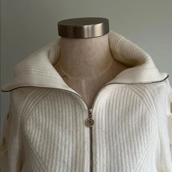 White House Black Market Cream Cowl Neck Sweater - Picture 4 of 12